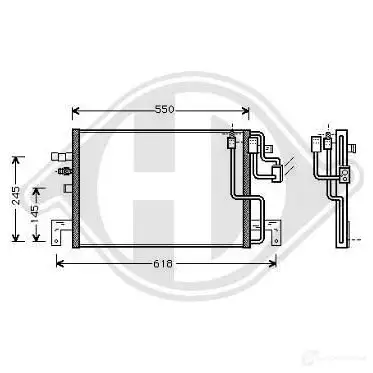 Радиатор кондиционера DIEDERICHS XXDN 0WD 2093524 dcc1367 изображение 0