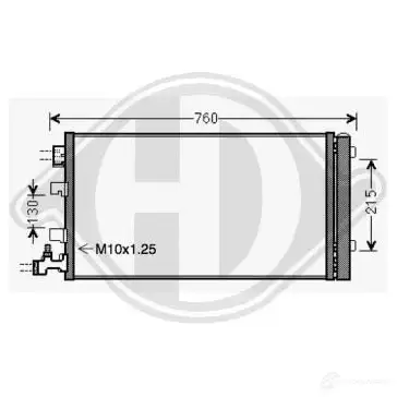 Радиатор кондиционера DIEDERICHS 2CQJH O 2093923 dcc1768
