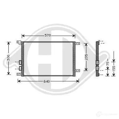 Радиатор кондиционера DIEDERICHS dcc1003 QZPQ DU 2093164