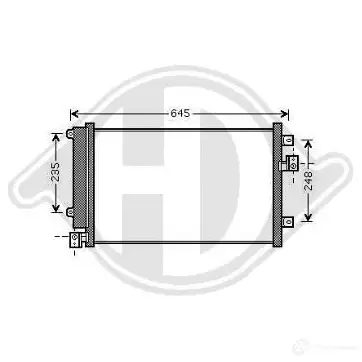 Радиатор кондиционера DIEDERICHS 2093784 dcc1627 NBA HG