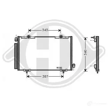 Радиатор кондиционера DIEDERICHS 2093951 dcc1796 Z 4N6YD изображение 0