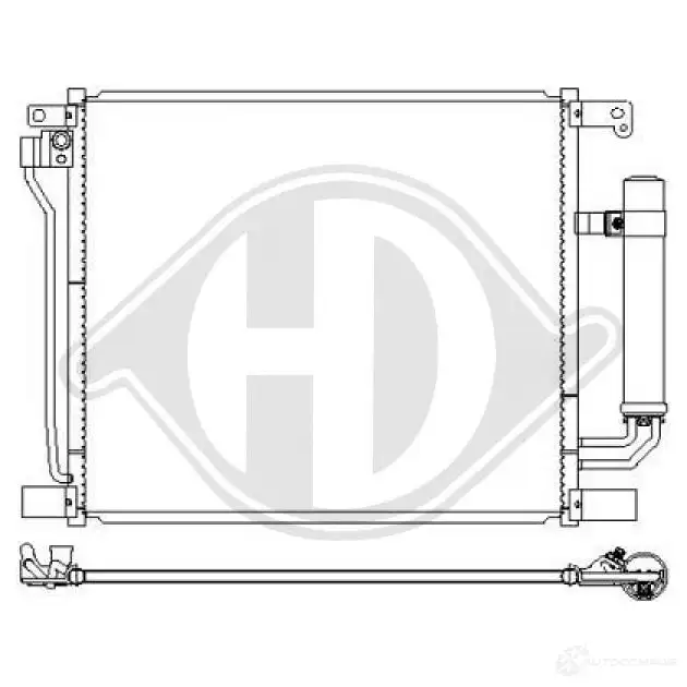 Радиатор кондиционера DIEDERICHS 1437364490 dcc2021 FET8R 5 изображение 0