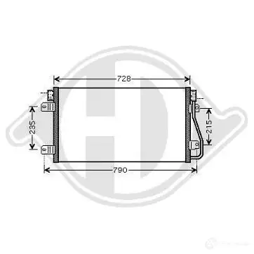 Радиатор кондиционера DIEDERICHS 2093507 4 UN2Q dcc1350