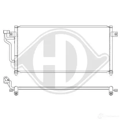 Радиатор кондиционера DIEDERICHS 2093866 dcc1711 FI 1O6FV