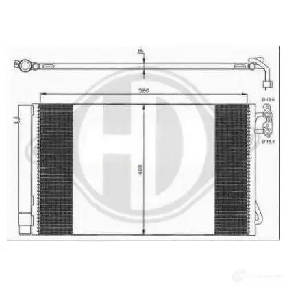 Радиатор кондиционера DIEDERICHS 3NITZN R 8121600 2083010