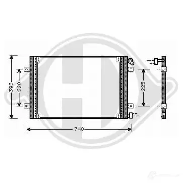 Радиатор кондиционера DIEDERICHS 2093484 ZQM DW2Y dcc1327 изображение 0