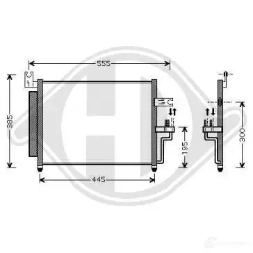 Радиатор кондиционера DIEDERICHS UPYP RU 2094043 dcc1888 изображение 0