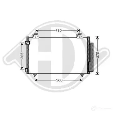 Радиатор кондиционера DIEDERICHS dcc1828 BST 9IH 2093983 изображение 0