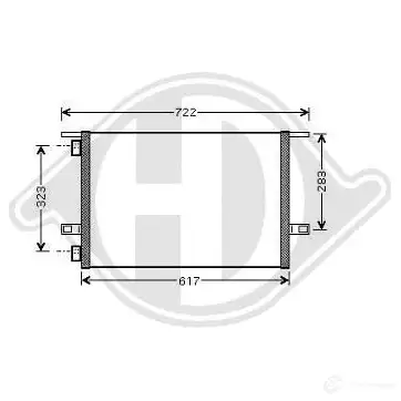 Радиатор кондиционера DIEDERICHS 1IW OG 2093497 dcc1340 изображение 0