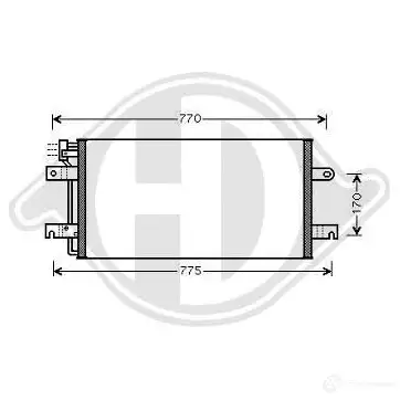 Радиатор кондиционера DIEDERICHS BHI AOU 2093600 dcc1443 изображение 0