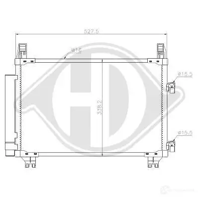 Радиатор кондиционера DIEDERICHS 2094005 V02 2D dcc1850