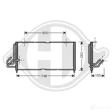 Радиатор кондиционера DIEDERICHS dcc1189 2093346 5ROGT 3S