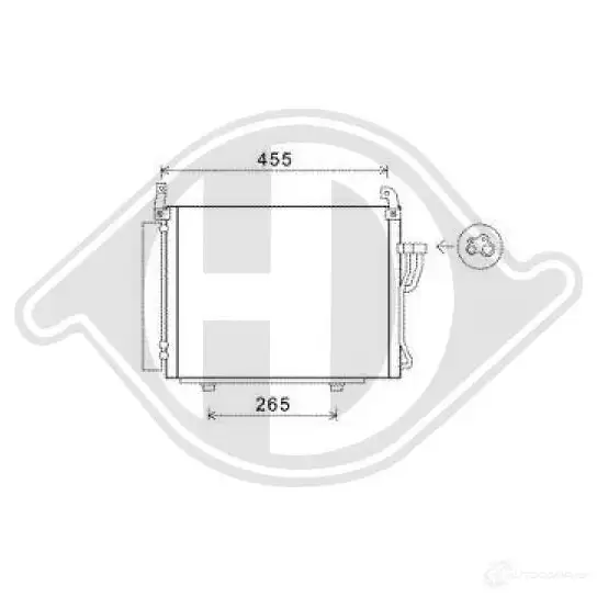 Радиатор кондиционера DIEDERICHS UQBAK7 I 2094064 dcc1909