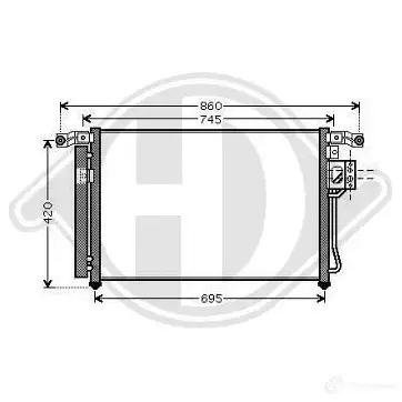 Радиатор кондиционера DIEDERICHS 2094054 dcc1899 NHT KJ изображение 0