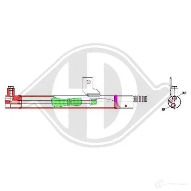 Осушитель кондиционера DIEDERICHS 2098842 T39 4H0C dct1257 изображение 0