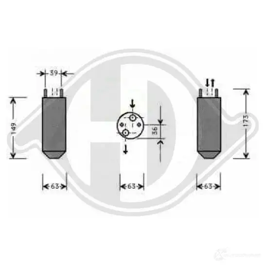 Осушитель кондиционера DIEDERICHS 8695001 3 Z8Z4 2086614