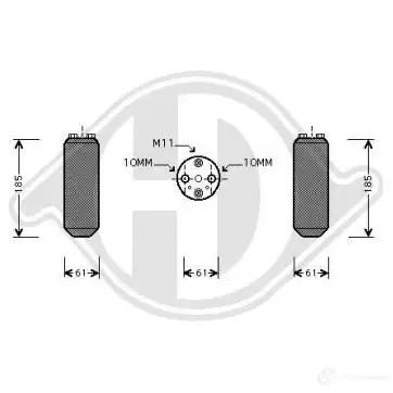 Осушитель кондиционера DIEDERICHS dct1078 K64SV YI 2098663 изображение 0