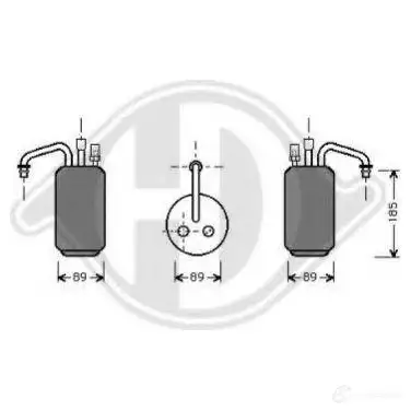 Осушитель кондиционера DIEDERICHS 2083375 8AS 2M 8142502 изображение 0