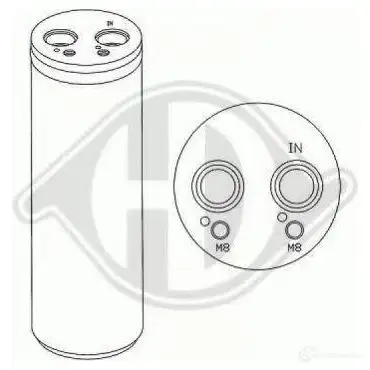 Осушитель кондиционера DIEDERICHS SB 5GB2J 8224601 2083801 изображение 0