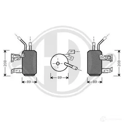 Осушитель кондиционера DIEDERICHS 2098693 dct1108 G 9CK58 изображение 0