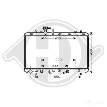 Радиатор охлаждения двигателя DIEDERICHS 2097734 dcm3103 0 894T изображение 0
