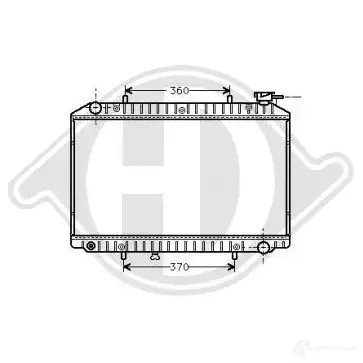 Радиатор охлаждения двигателя DIEDERICHS HJJ83 F 2096440 dcm1809 изображение 0