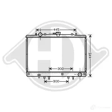 Радиатор охлаждения двигателя DIEDERICHS dcm2516 2097147 7EW B1 изображение 0