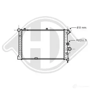 Радиатор охлаждения двигателя DIEDERICHS dcm2589 R1LZR 6 2097220 изображение 0