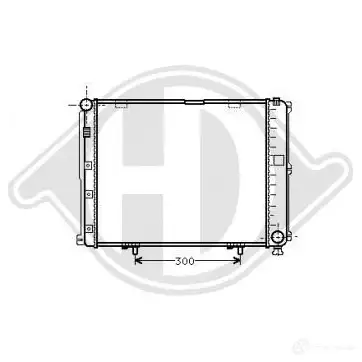 Радиатор охлаждения двигателя DIEDERICHS 2096938 dcm2307 I9FUS K изображение 0