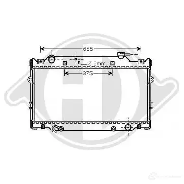 Радиатор охлаждения двигателя DIEDERICHS 2097867 B ALI9C9 dcm3236 изображение 0