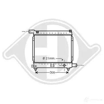 Радиатор охлаждения двигателя DIEDERICHS dcm2357 SOOO O 2096988 изображение 0