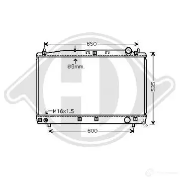 Радиатор охлаждения двигателя DIEDERICHS dcm3316 2097947 NSVT Z изображение 0