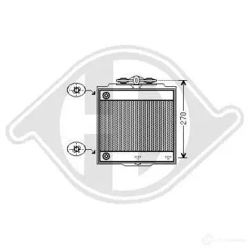 Радиатор охлаждения двигателя DIEDERICHS 2096221 dcm1590 OUY HC изображение 0