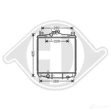 Радиатор охлаждения двигателя DIEDERICHS dcm3065 2097696 B UHUMF изображение 0