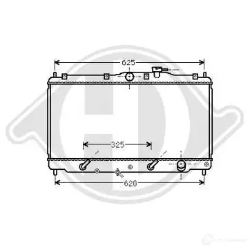 Радиатор охлаждения двигателя DIEDERICHS dcm2127 6 U4F4 2096758 изображение 0