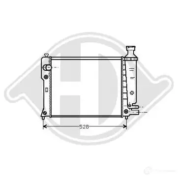Радиатор охлаждения двигателя DIEDERICHS 6RZ 33 dcm2731 2097362 изображение 0