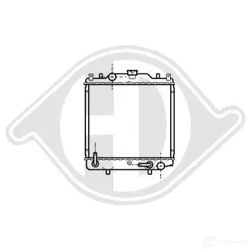 Радиатор охлаждения двигателя DIEDERICHS dcm3070 HUY V9 2097701