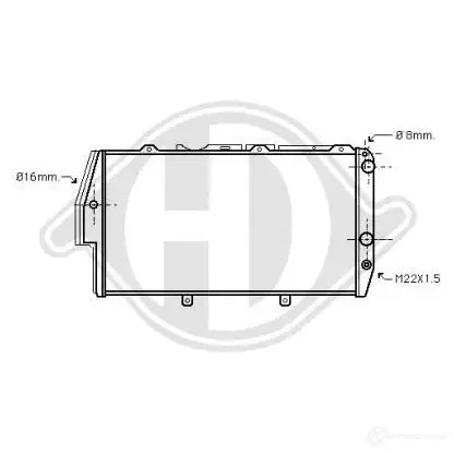 Радиатор охлаждения двигателя DIEDERICHS dcm1431 69 QM9Q 2096062 изображение 0