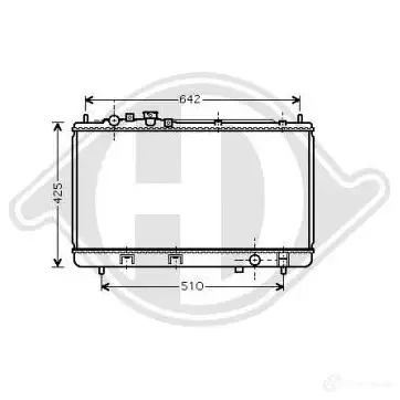 Радиатор охлаждения двигателя DIEDERICHS dcm2260 2096891 Z HMCEU изображение 0