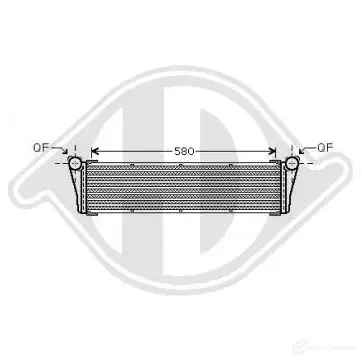 Радиатор охлаждения двигателя DIEDERICHS 2098186 dcm3555 WH CAV