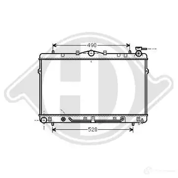 Радиатор охлаждения двигателя DIEDERICHS 9VB5 5F dcm3644 2098275