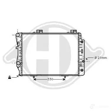 Радиатор охлаждения двигателя DIEDERICHS dcm2352 Z3AB NZ5 2096983 изображение 0