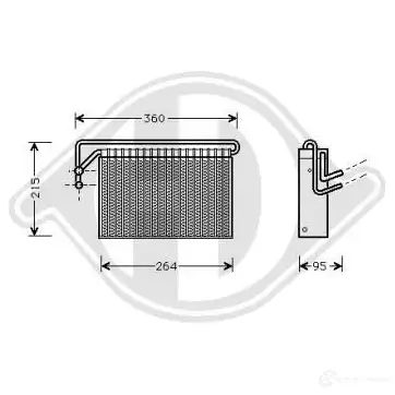 Испаритель кондиционера DIEDERICHS dcv1013 2098905 OQ ADQW0