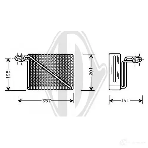 Испаритель кондиционера DIEDERICHS 2098899 dcv1007 5HN5 H0 изображение 0