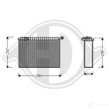Испаритель кондиционера DIEDERICHS dcv1142 M94GL S7 2099034