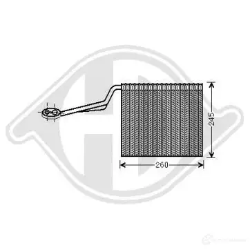 Испаритель кондиционера DIEDERICHS dcv1009 Z6 ZR35 2098901