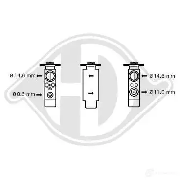 Расширительный клапан кондиционера DIEDERICHS 82I LS5 dce1105 2094212 изображение 0