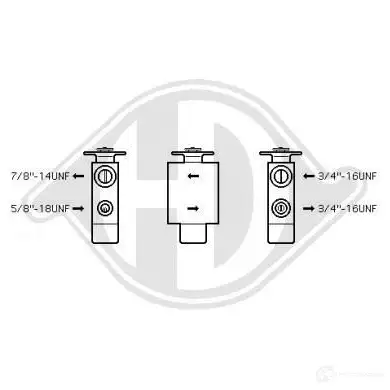Расширительный клапан кондиционера DIEDERICHS 2094161 U5 I07 dce1054 изображение 0