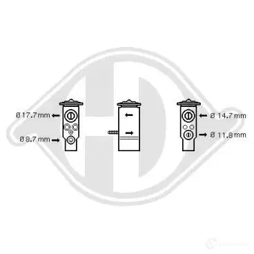 Расширительный клапан кондиционера DIEDERICHS 2094159 dce1052 H8EV Q изображение 0