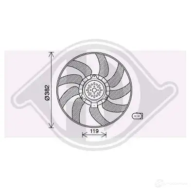 Вентилятор радиатора DIEDERICHS dcl1039 2095380 2J MQVSR изображение 0